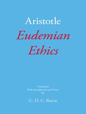 cover image of Eudemian Ethics